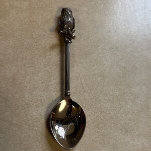 Vintage Bronx Zoo Owl Collector Souvenir Spoon Made By Clamer NYC 4”